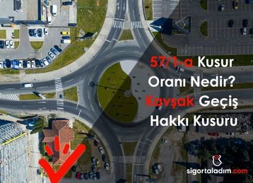 57/1-a Kusur Oranı Nedir? Kavşak Geçiş Hakkı Kusuru